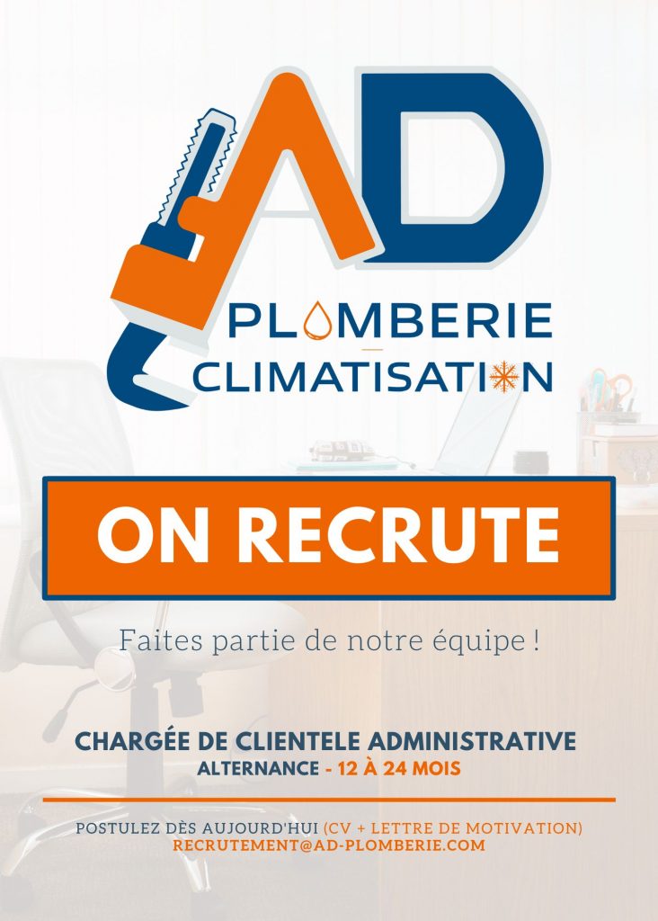 AD-PLOMBERIE - OFFRE ALTERNANCE